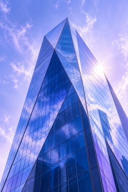 Blue glass building